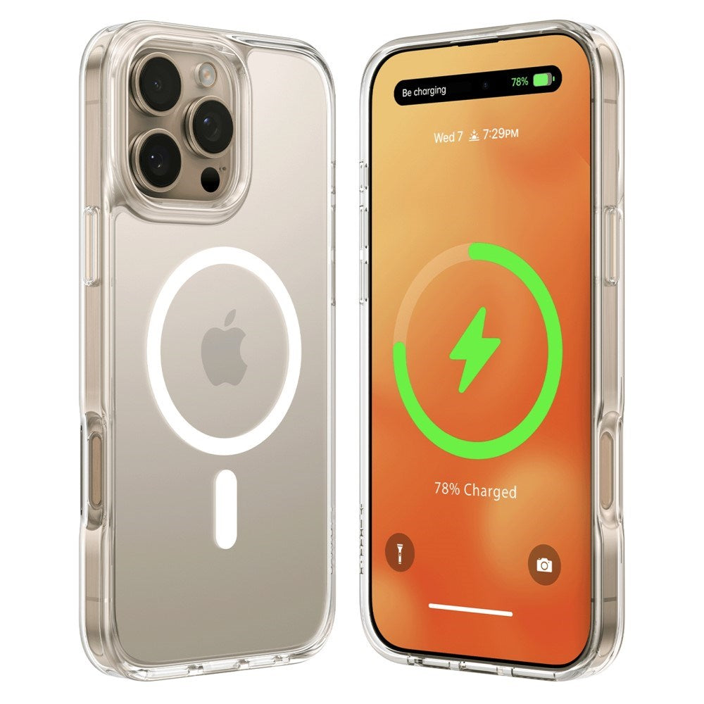 TORRAS iPhone 16 Pro Max Fleksibelt Plast Deksel - MagSafe Kompatibel - Gjennomsiktig