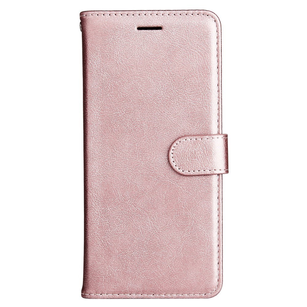 EIDERWOOD Oppo A60 / A40m / A40 Kunstskinn Flip Deksel m. Stropp - Rose Gold