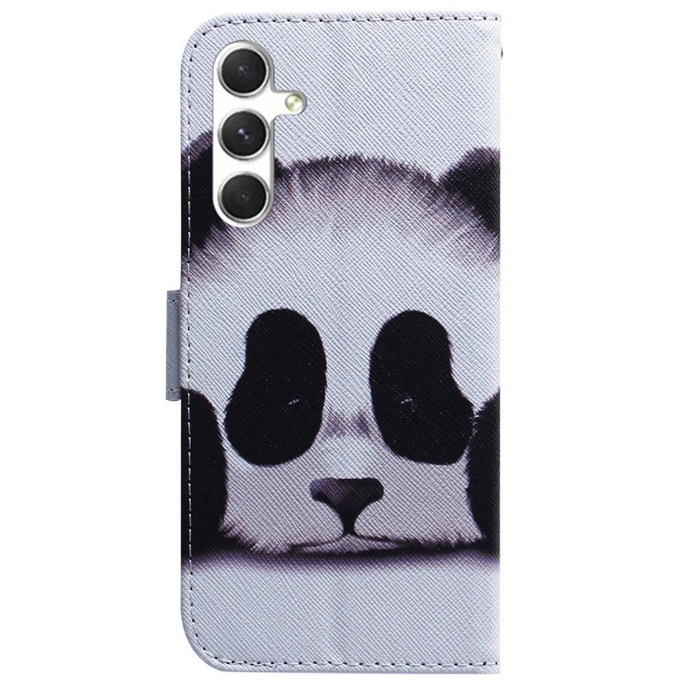 EIDERWOOD Samsung Galaxy S25 Kunstskinn Flip Deksel med Motiv - Panda