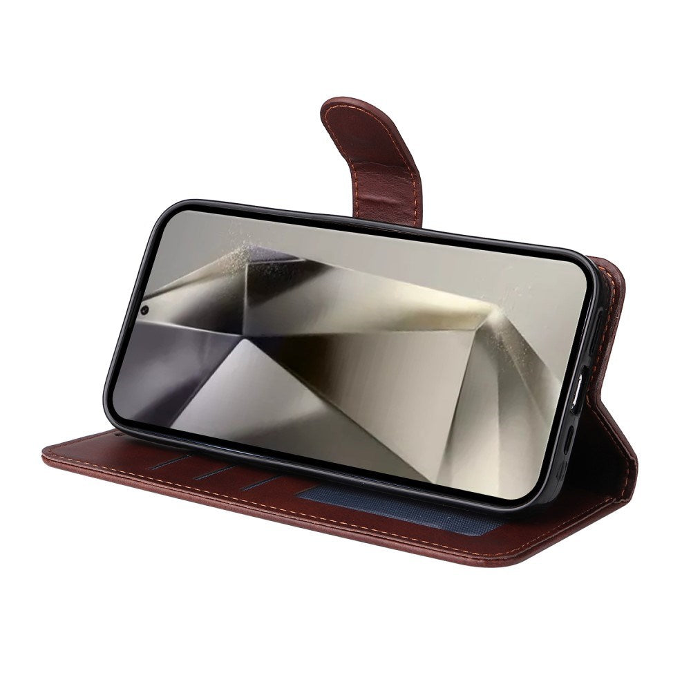 EIDERWOOD Kunstskinn Flip Deksel Samsung Galaxy S25 Ultra - Brun