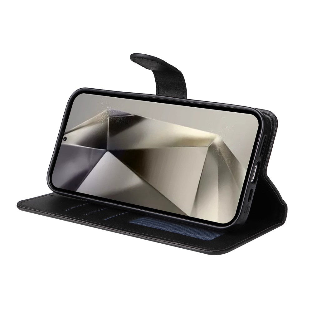 EIDERWOOD Kunstskinn Flip Deksel Samsung Galaxy S25 Ultra - Svart