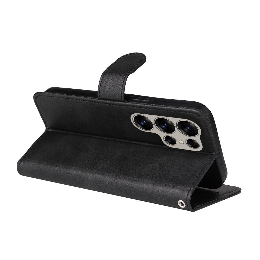 EIDERWOOD Kunstskinn Flip Deksel Samsung Galaxy S25 Ultra - Svart