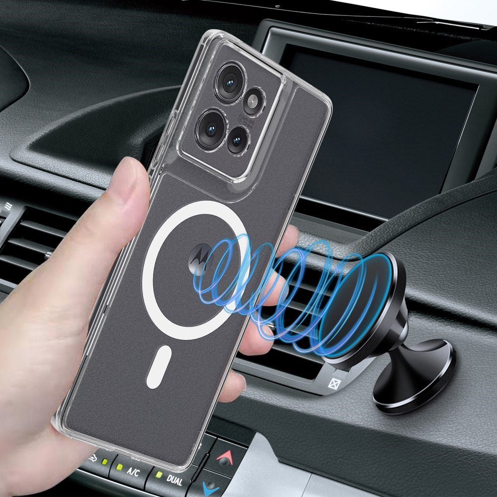 EIDERWOOD Motorola Edge 50 Fleksibelt Plast Deksel - MagSafe Kompatibel - Gjennomsiktig