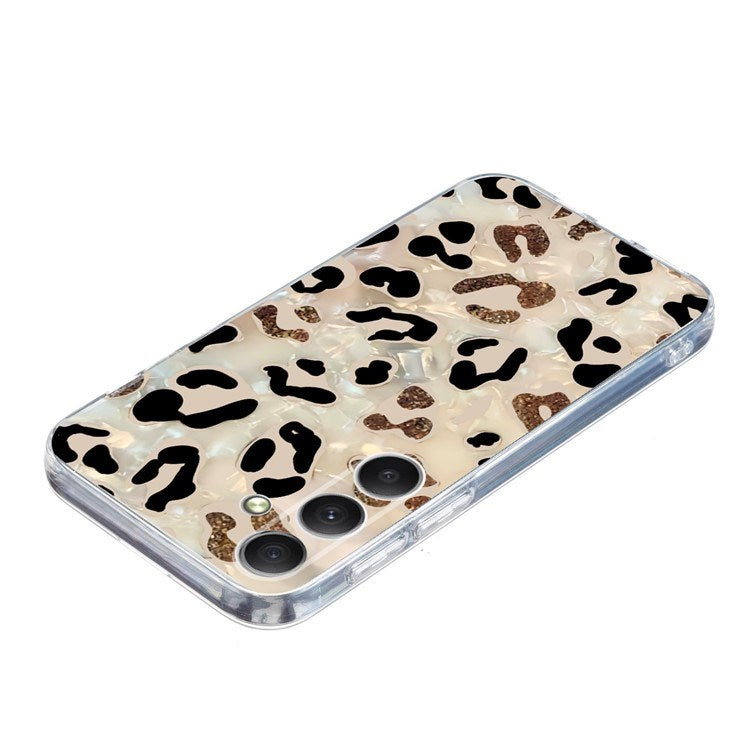 EIDERWOOD Samsung Galaxy S25 FE Fleksibelt Plast Deksel med Motiv - Leopard