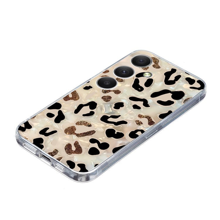 EIDERWOOD Samsung Galaxy S25 FE Fleksibelt Plast Deksel med Motiv - Leopard