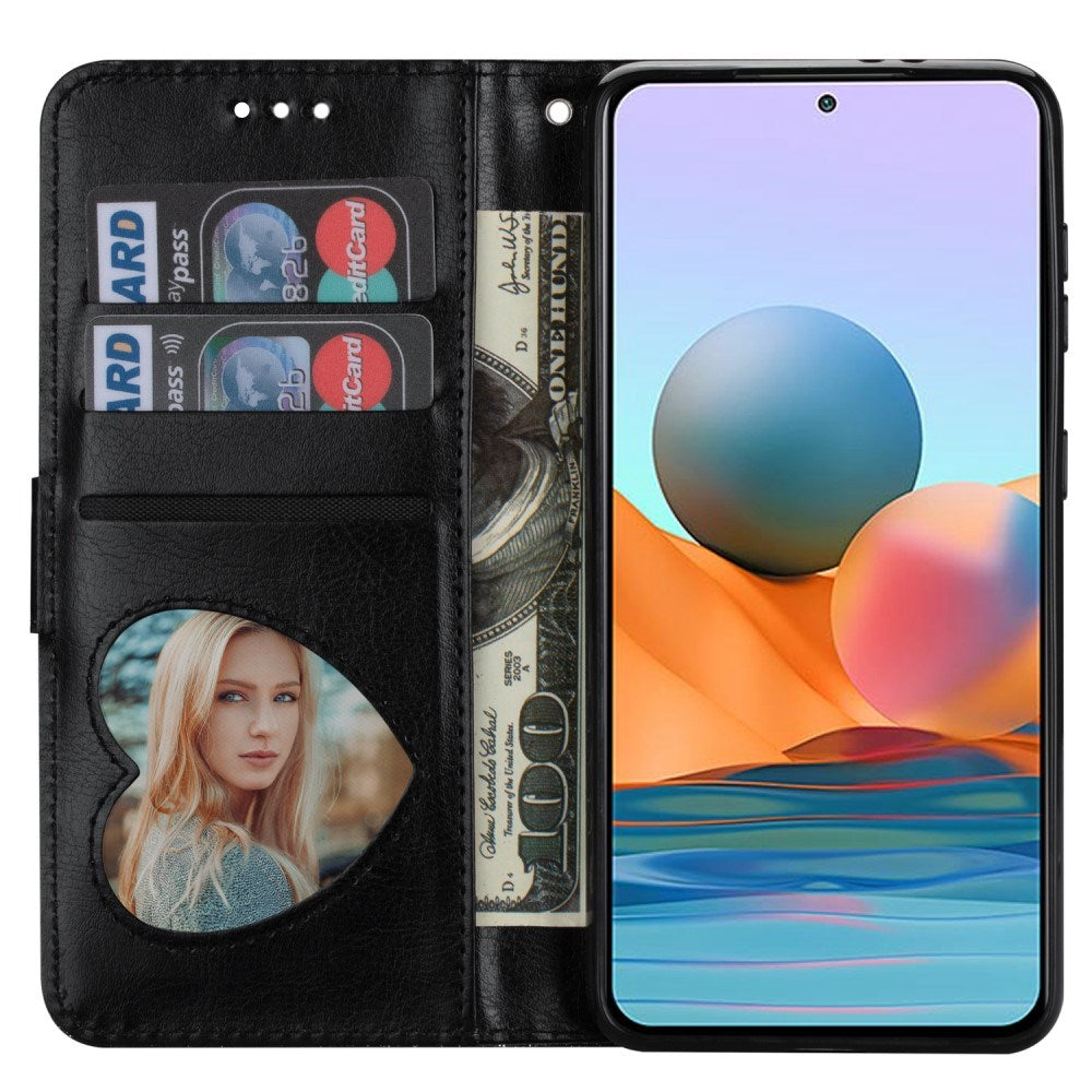 EIDERWOOD Samsung Galaxy S25 Glitter Flip Deksel m. Glidelåslomme & Ståfunksjon - Svart