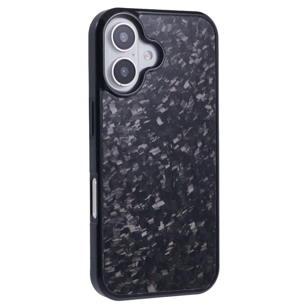 EIDERWOOD iPhone 16 Non-Slip Carbon Deksel - MagSafe Kompatibel - Svart