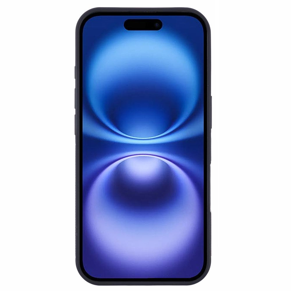 EIDERWOOD iPhone 16 Non-Slip Carbon Deksel - MagSafe Kompatibel - Svart