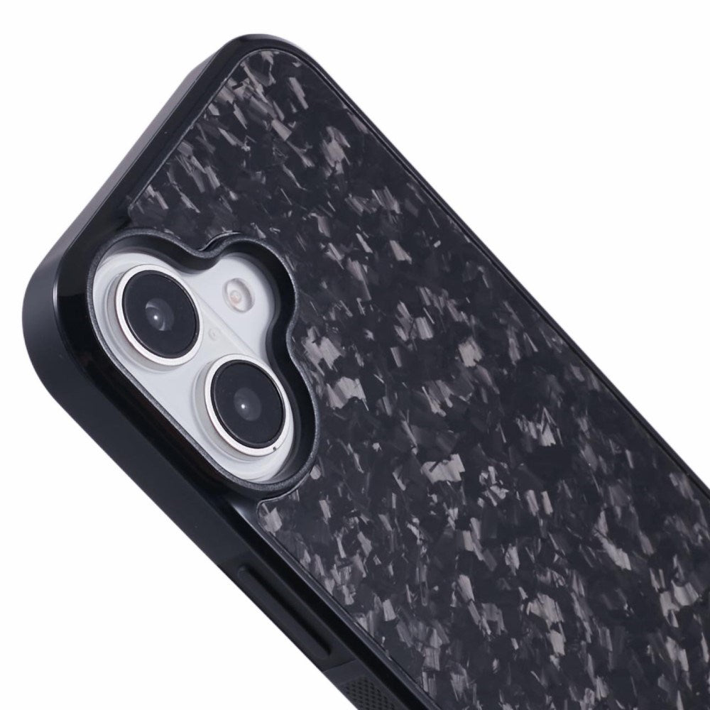 EIDERWOOD iPhone 16 Non-Slip Carbon Deksel - MagSafe Kompatibel - Svart