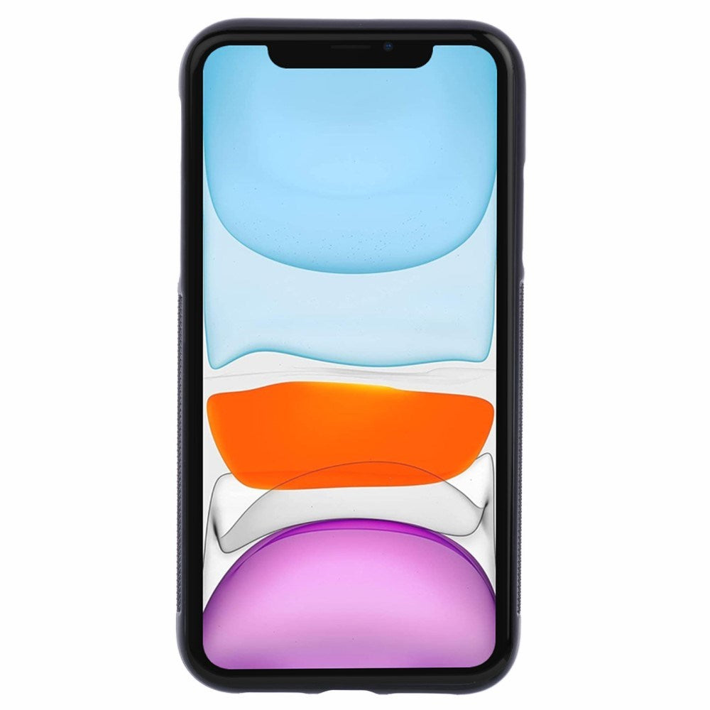 EIDERWOOD iPhone 11 Deksel i Aramidfiber og Myk Plast - Blå