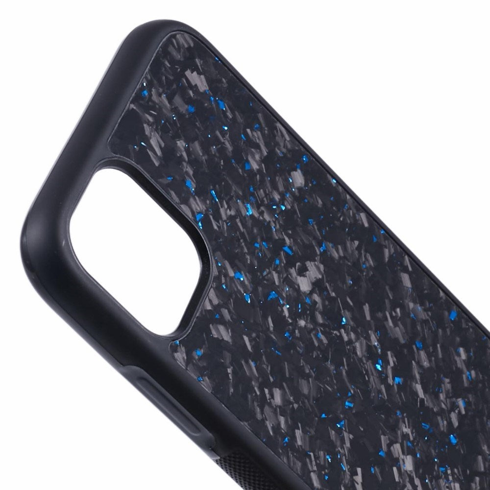 EIDERWOOD iPhone 11 Deksel i Aramidfiber og Myk Plast - Blå