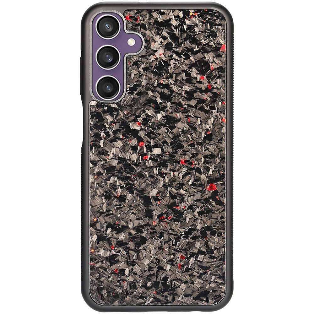 EIDERWOOD Samsung Galaxy S24 Non-Slip Carbon Deksel - MagSafe Kompatibel - Rød