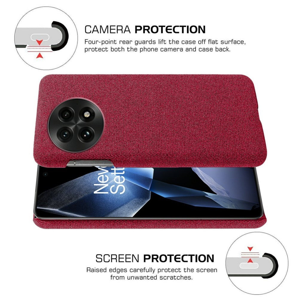 EIDERWOOD Stofdekket Plast Deksel - OnePlus 13 - Rød