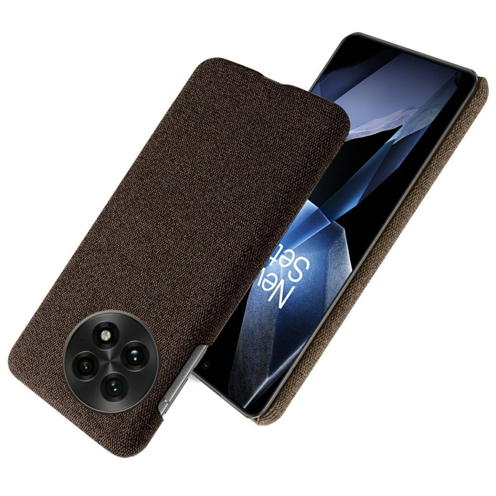 EIDERWOOD Stofdekket Plast Deksel - OnePlus 13 - Brun