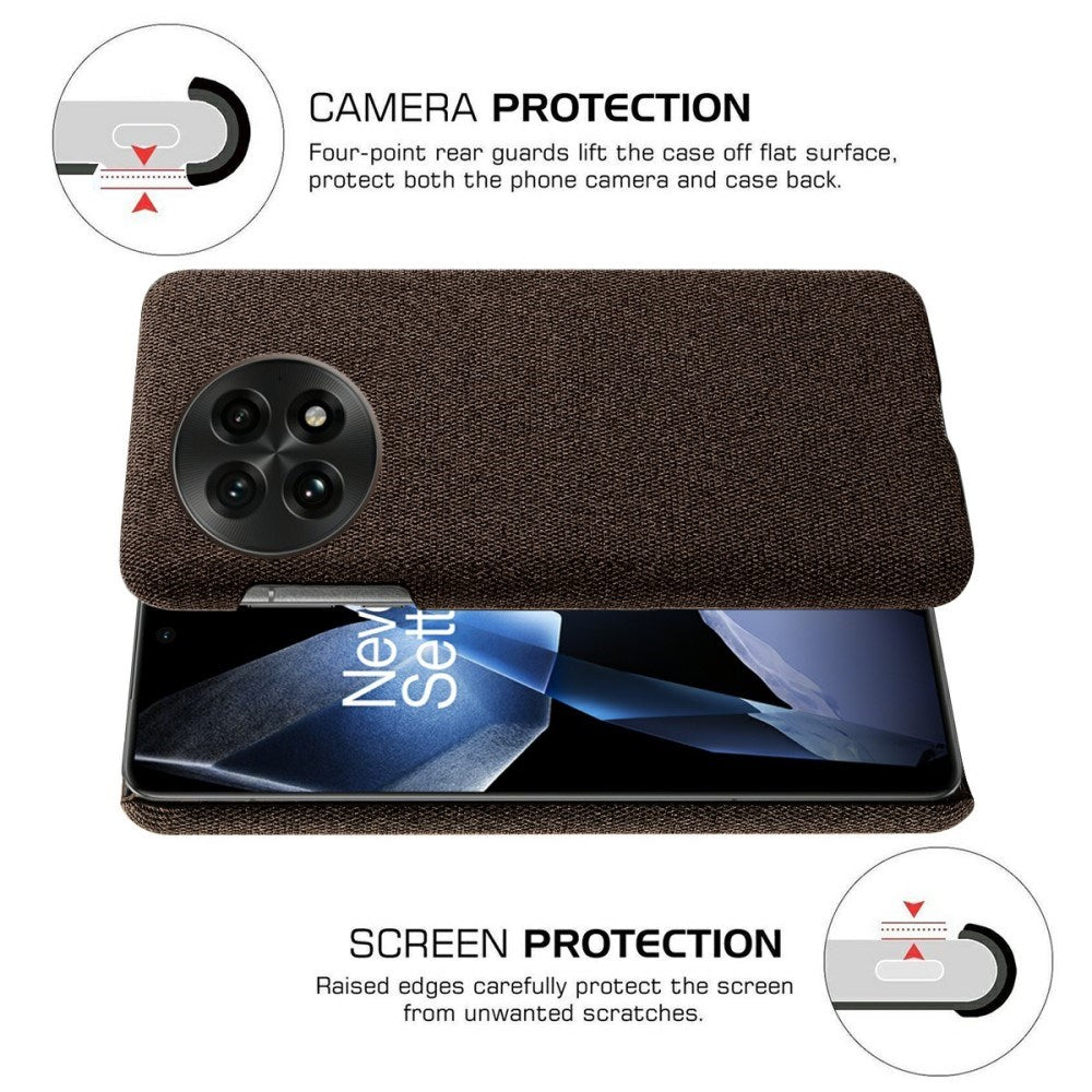 EIDERWOOD Stofdekket Plast Deksel - OnePlus 13 - Brun