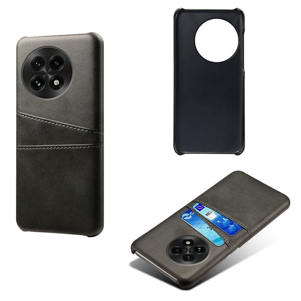 EIDERWOOD OnePlus 13 Kunstskinn Deksel m. Innebygd Kortholder - Svart