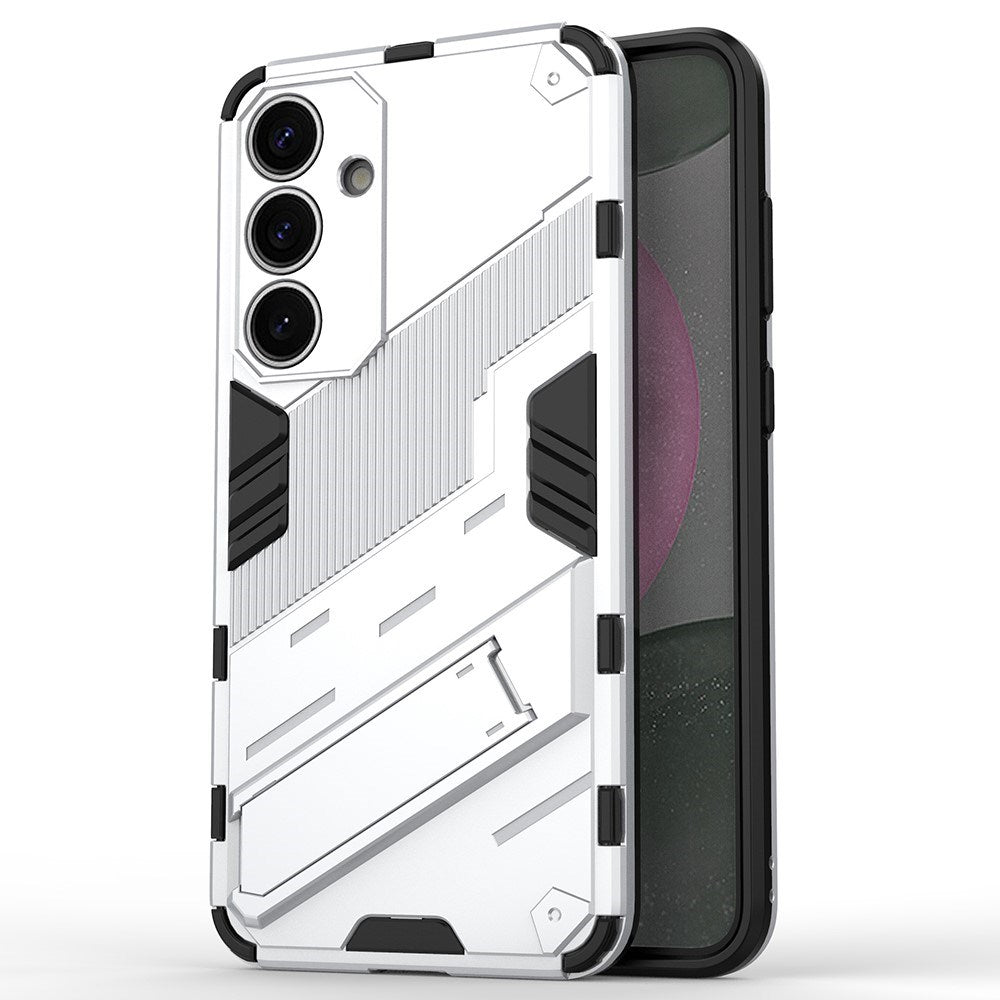 EIDERWOOD Samsung Galaxy S25+ (Plus) Hantverkarskydd med Inbyggt Ställ - Hvitt