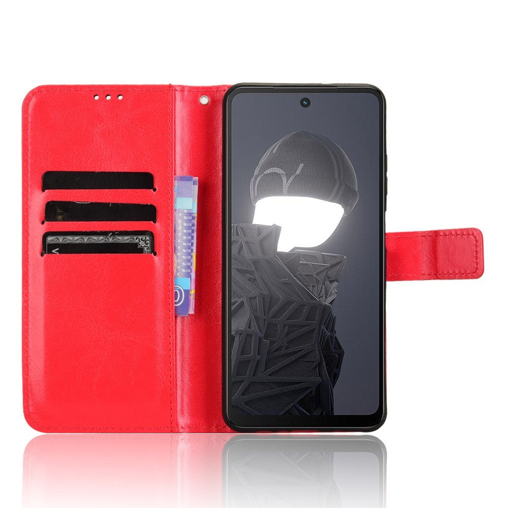 EIDERWOOD HMD Fusion / Fusion X1 Kunstskinn Flip Deksel m. Strop - Rød