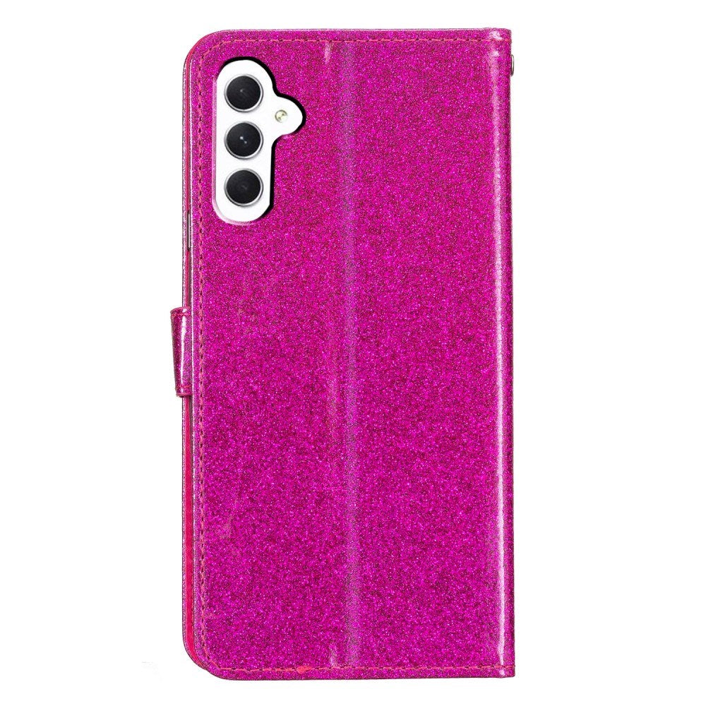 EIDERWOOD Samsung Galaxy A36 (5G) Flip Deksel m. Lommebok & Stropp - Glitter - Pink