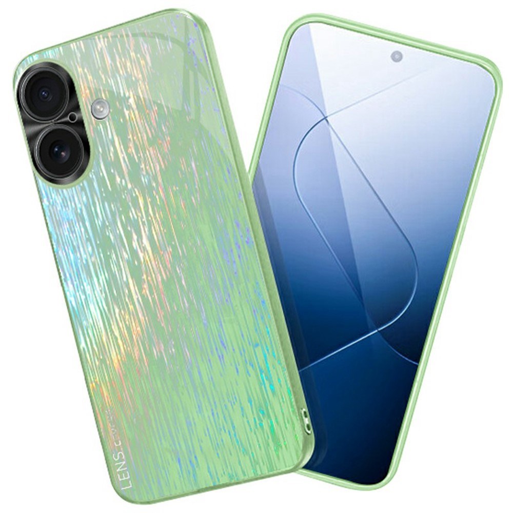EIDERWOOD iPhone 16 Reflekterende Hardt Plast Deksel - Grønn