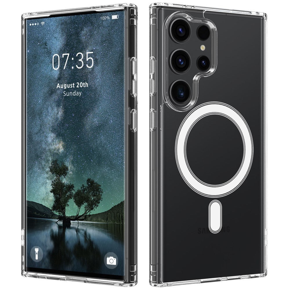 EIDERWOOD Samsung Galaxy S25 Ultra Fleksibelt Plast Deksel - MagSafe Kompatibelt - Gjennomsiktig