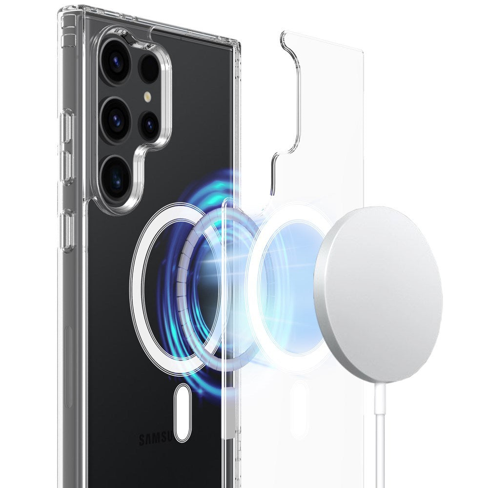 EIDERWOOD Samsung Galaxy S25 Ultra Fleksibelt Plast Deksel - MagSafe Kompatibelt - Gjennomsiktig