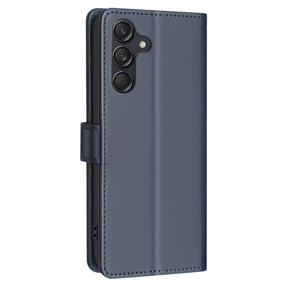Samsung Galaxy A26 (5G) BINFEN Kunstskinn Flip Deksel m. RFID Blokkering - Blå