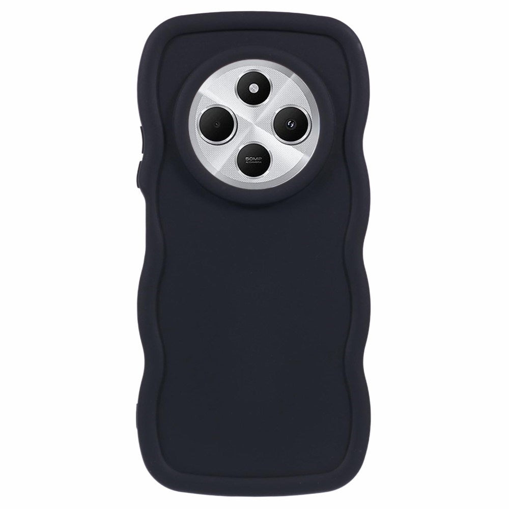 EIDERWOOD Xiaomi Redmi 14C Fleksibelt Plast Wavy Deksel - Svart