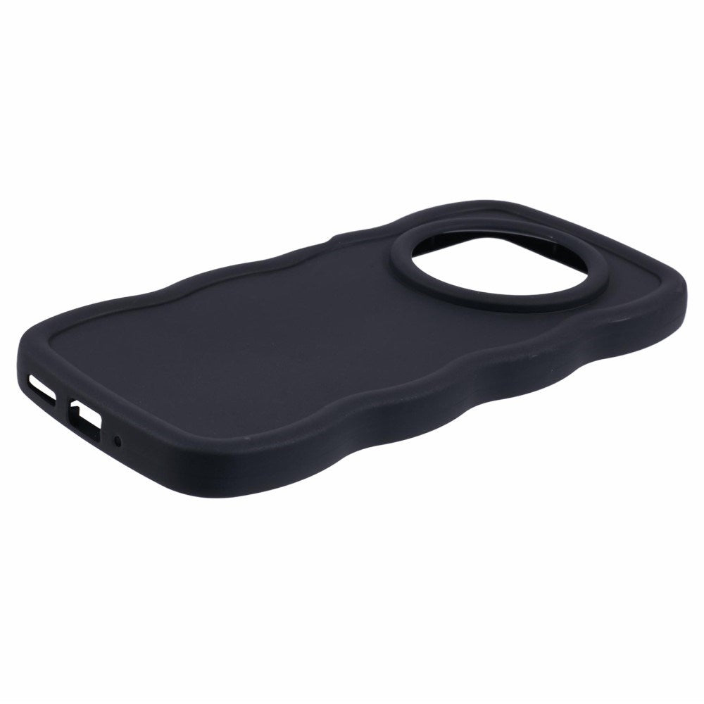EIDERWOOD Xiaomi Redmi 14C Fleksibelt Plast Wavy Deksel - Svart