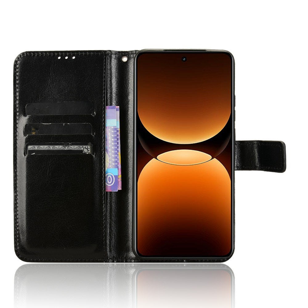 EIDERWOOD Realme GT 7 Pro (5G) Kunstskinn Flip Deksel m. Strop - Svart