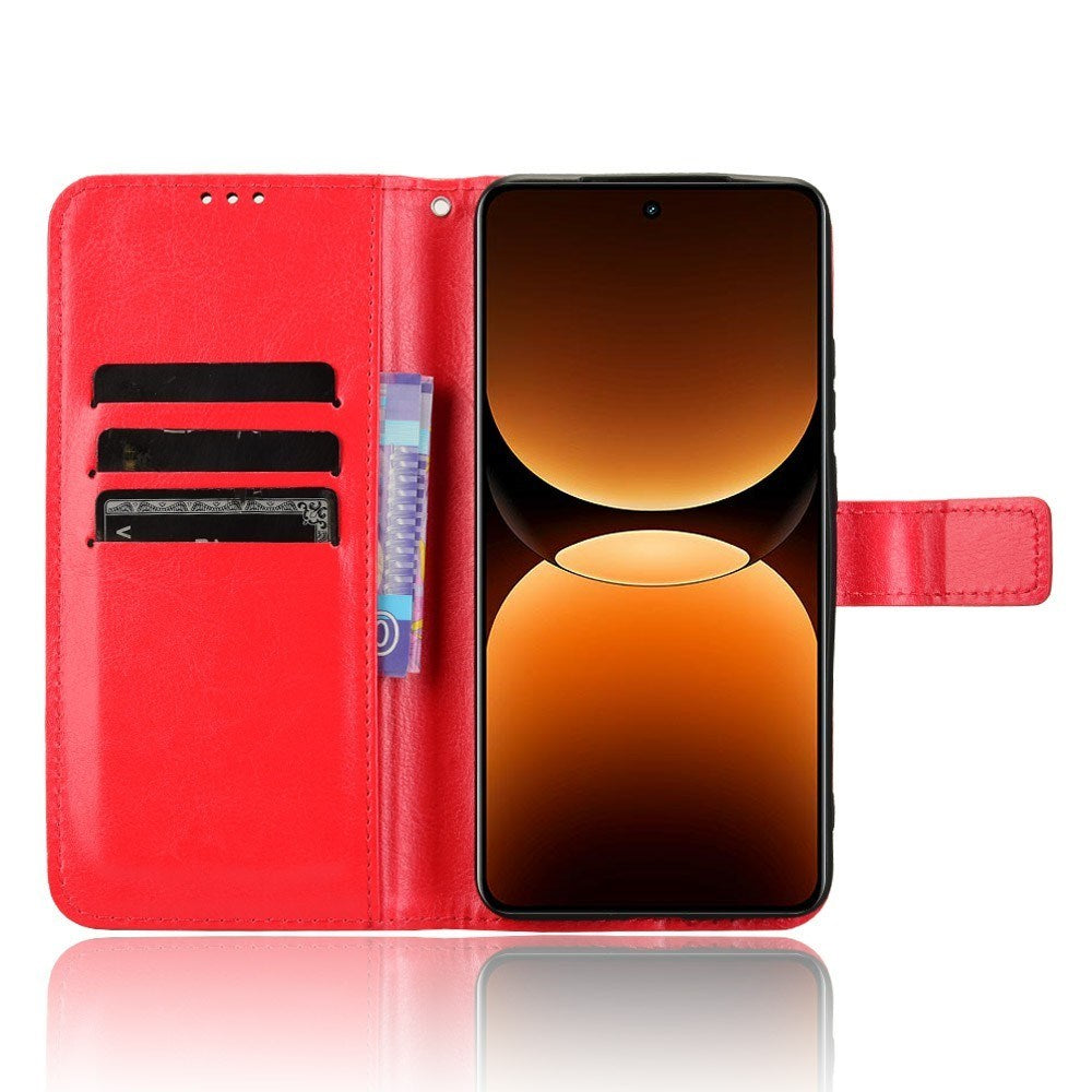 EIDERWOOD Realme GT 7 Pro (5G) Kunstskinn Flip Deksel m. Strop - Rød