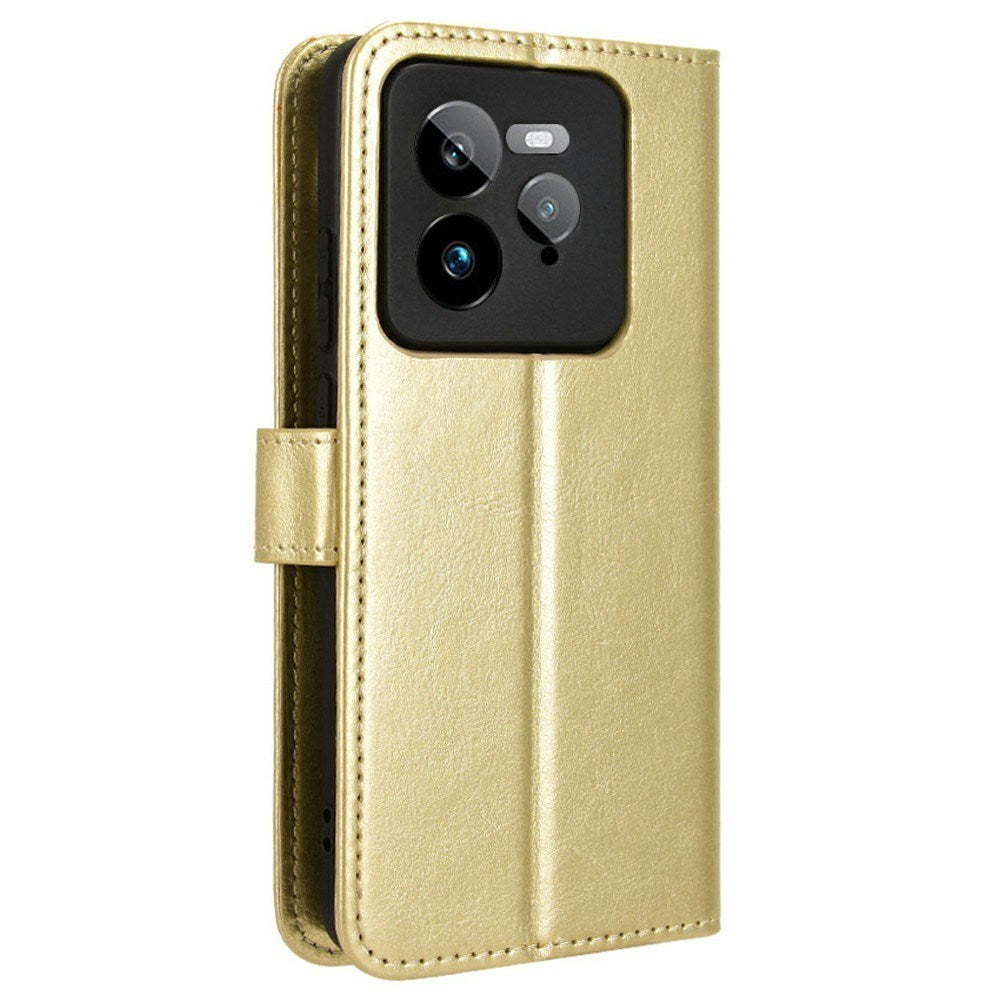 EIDERWOOD Realme GT 7 Pro (5G) Kunstskinn Flip Deksel m. Strop - Guld