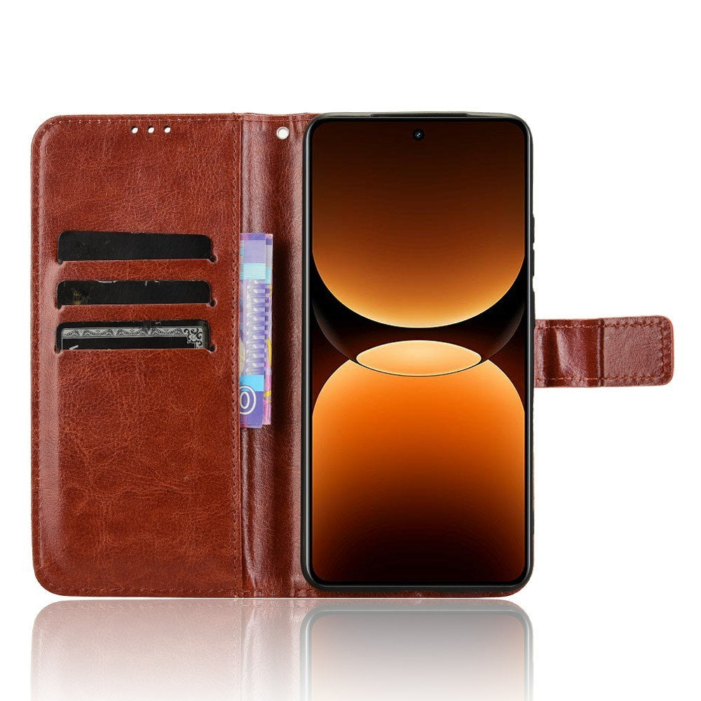 EIDERWOOD Realme GT 7 Pro (5G) Kunstskinn Flip Deksel m. Strop - Brun