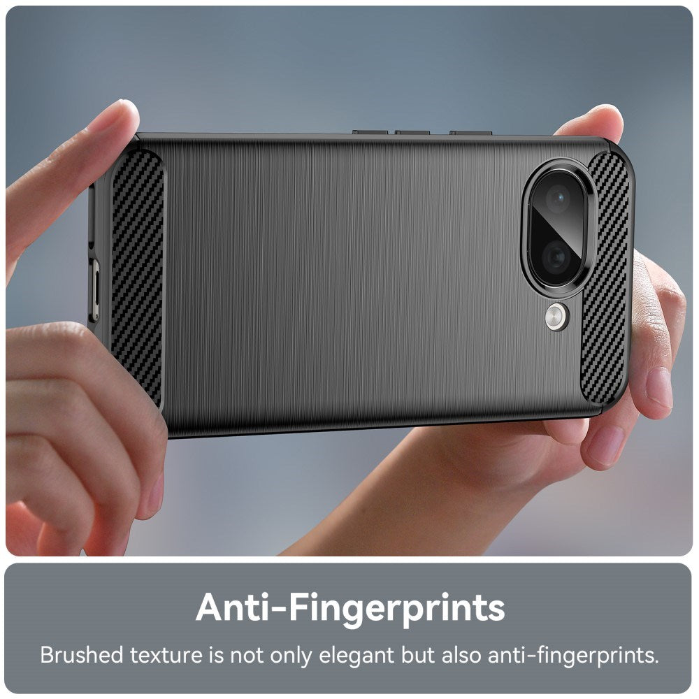 EIDERWOOD Google Pixel 9a Brushed Carbon Deksel - Svart