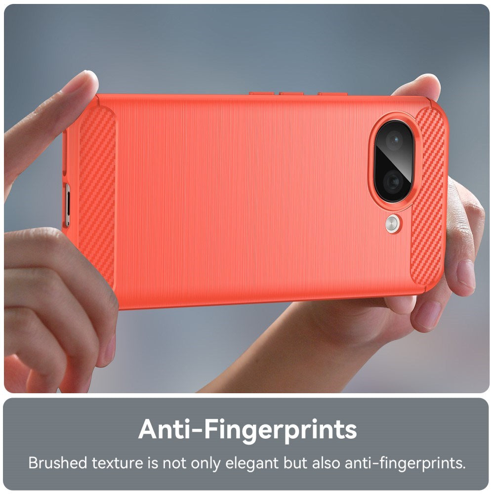 EIDERWOOD Google Pixel 9a Brushed Carbon Deksel - Rød