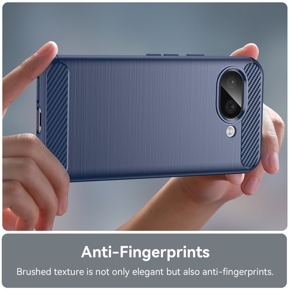 EIDERWOOD Google Pixel 9a Brushed Carbon Deksel - Blå