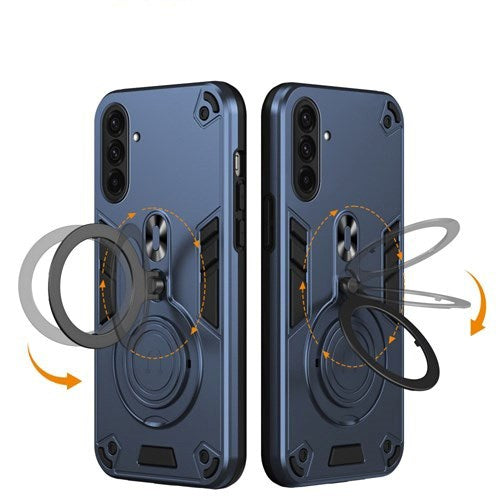 EIDERWOOD Samsung Galaxy A36 (5G) Hybrid Deksel med 360 Grader Roterbar Kickstand - MagSafe Kompatibel - Blå