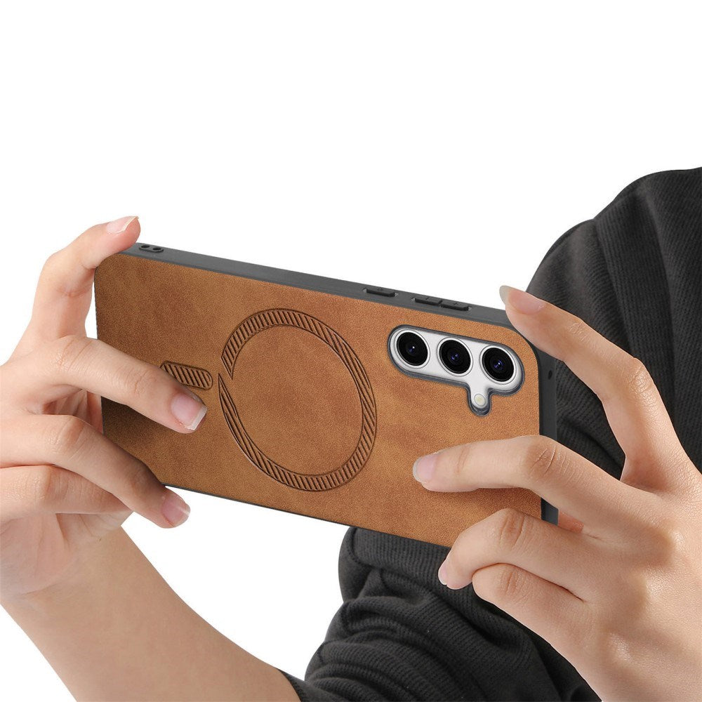 EIDERWOOD Samsung Galaxy S25 Kunst Skinn Deksel - MagSafe Kompatibel - Brun