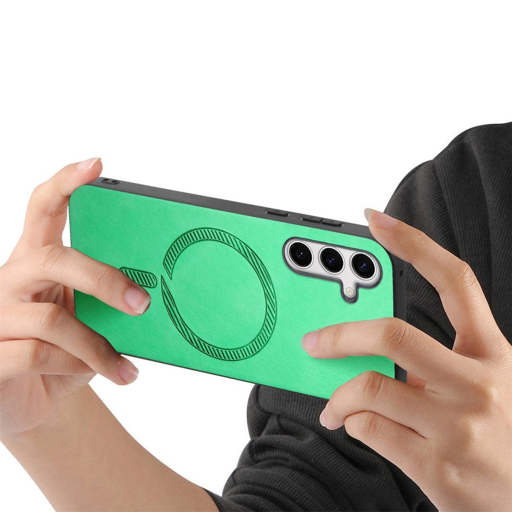 EIDERWOOD Samsung Galaxy S25 Kunst Skinn Deksel - MagSafe Kompatibel - Grønn