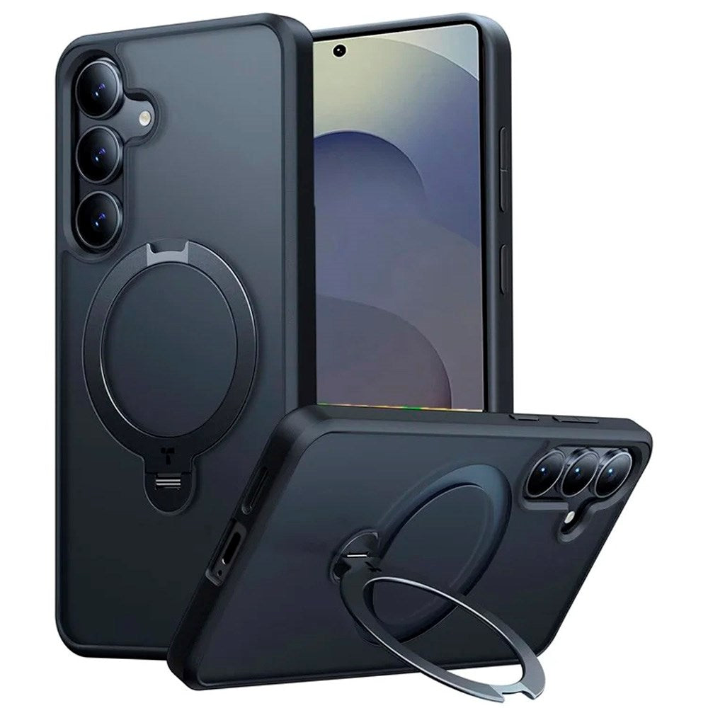 TORRAS Samsung Galaxy S25+ (Plus) Hybrid Deksel m. Kickstand - MagSafe Kompatibel - Svart