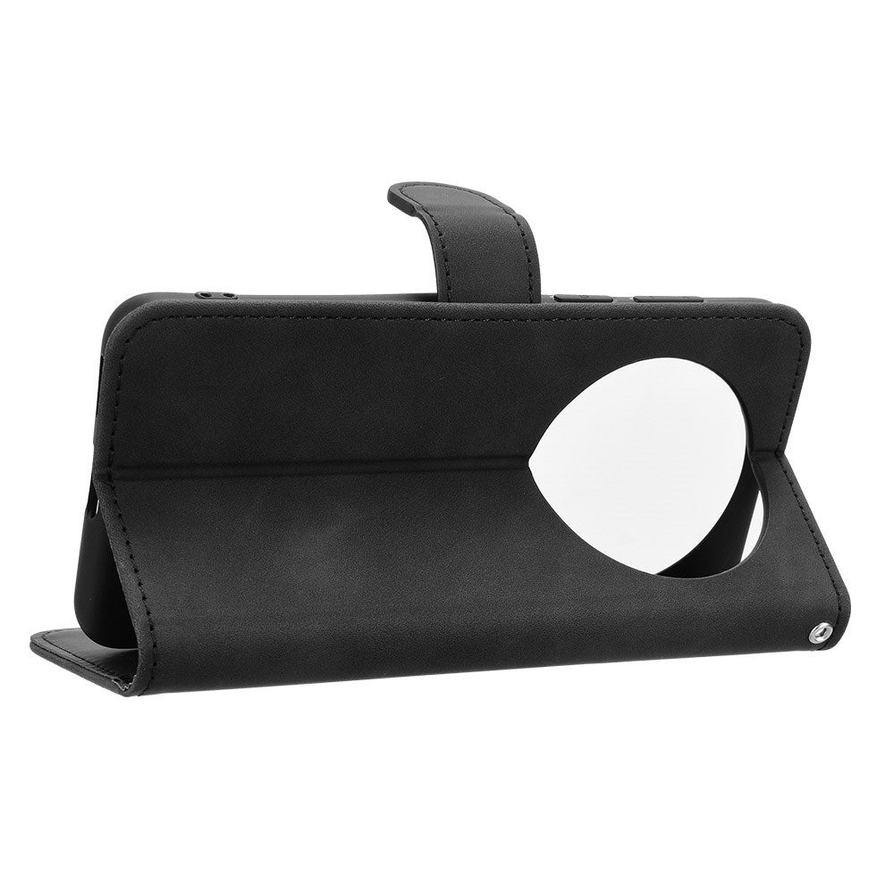 EIDERWOOD Huawei Mate 70 Kunstskinn Flip Deksel m. Kortholder & Ståfunksjon - Svart