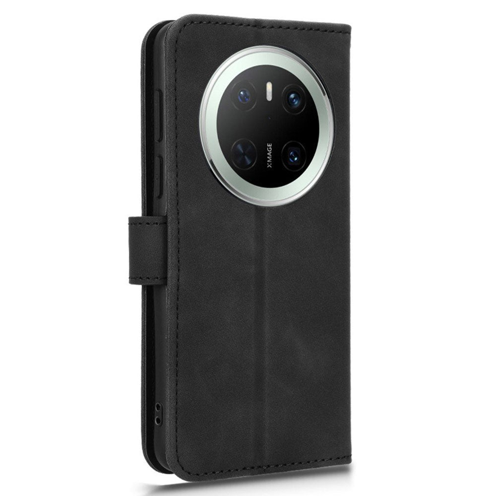 EIDERWOOD Huawei Mate 70 Kunstskinn Flip Deksel m. Kortholder & Ståfunksjon - Svart