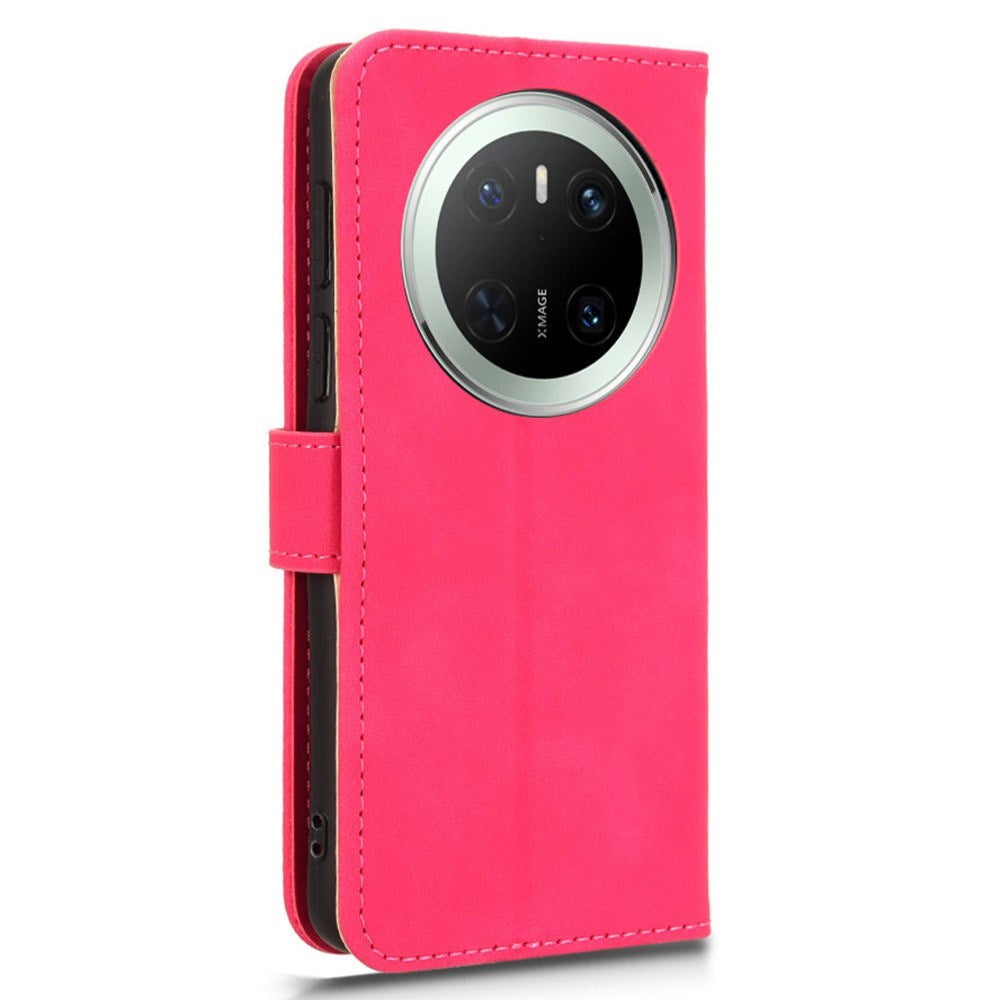 EIDERWOOD Huawei Mate 70 Kunstskinn Flip Deksel m. Kortholder & Ståfunksjon - Pink