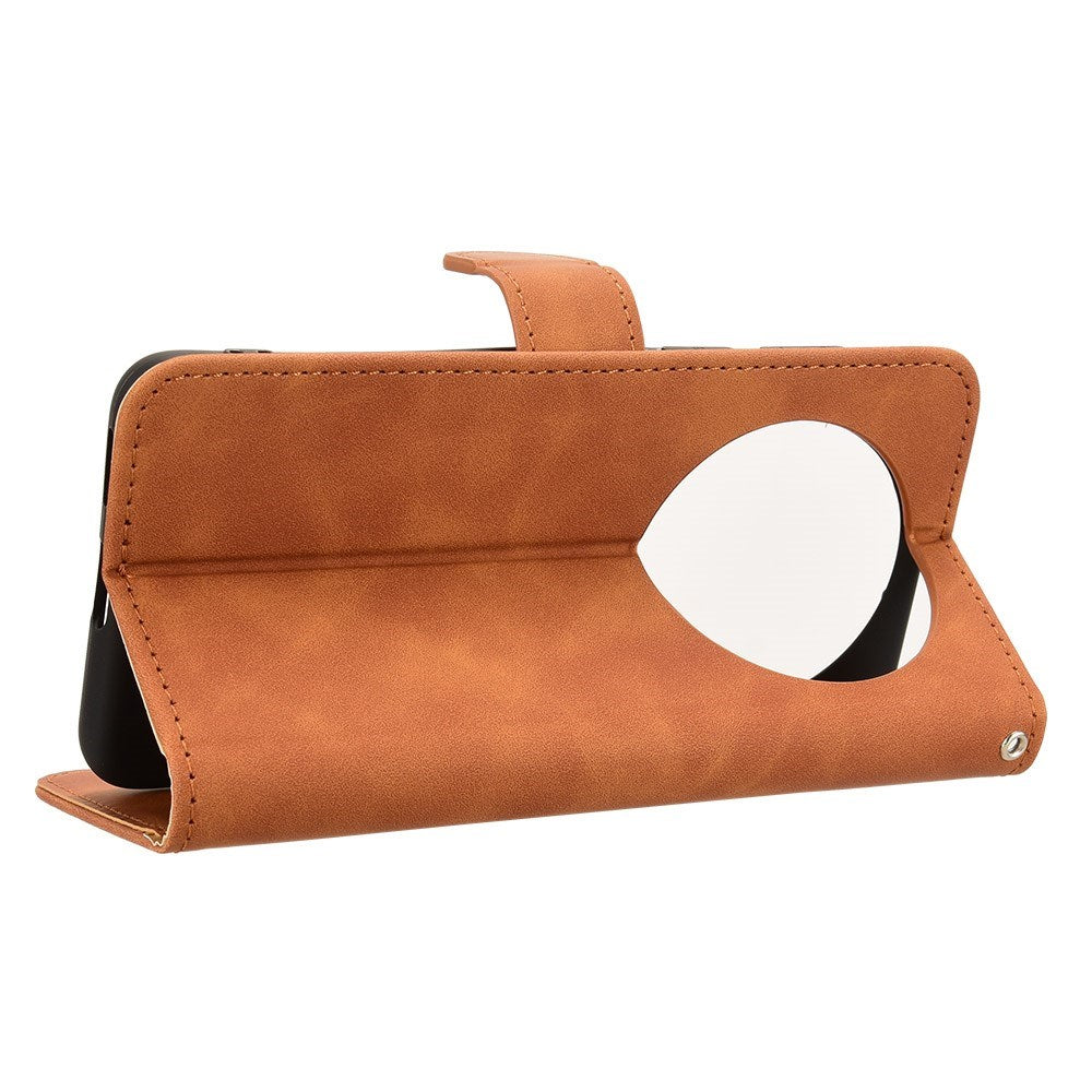 EIDERWOOD Huawei Mate 70 Kunstskinn Flip Deksel m. Kortholder & Ståfunksjon - Brun