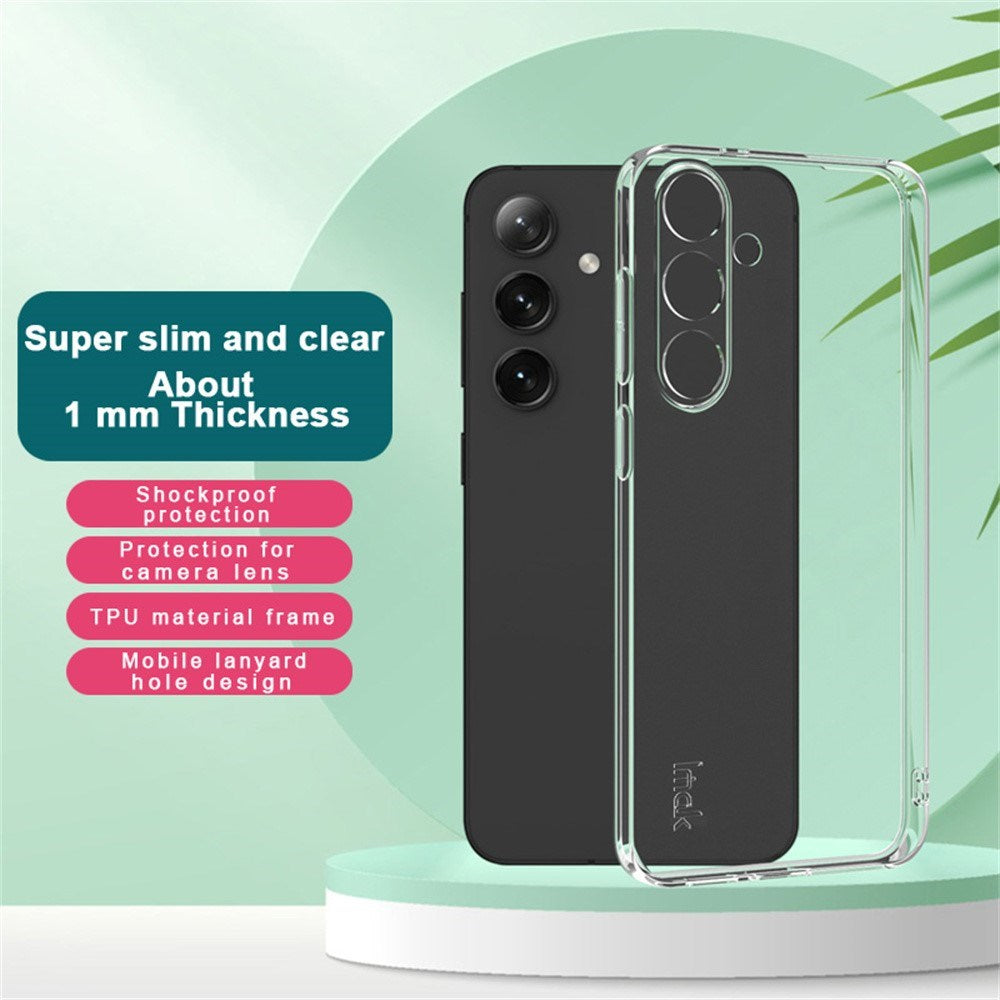 IMAK Samsung Galaxy S25+ (Plus) Fleksibelt Plast Deksel - Gjennomsiktig