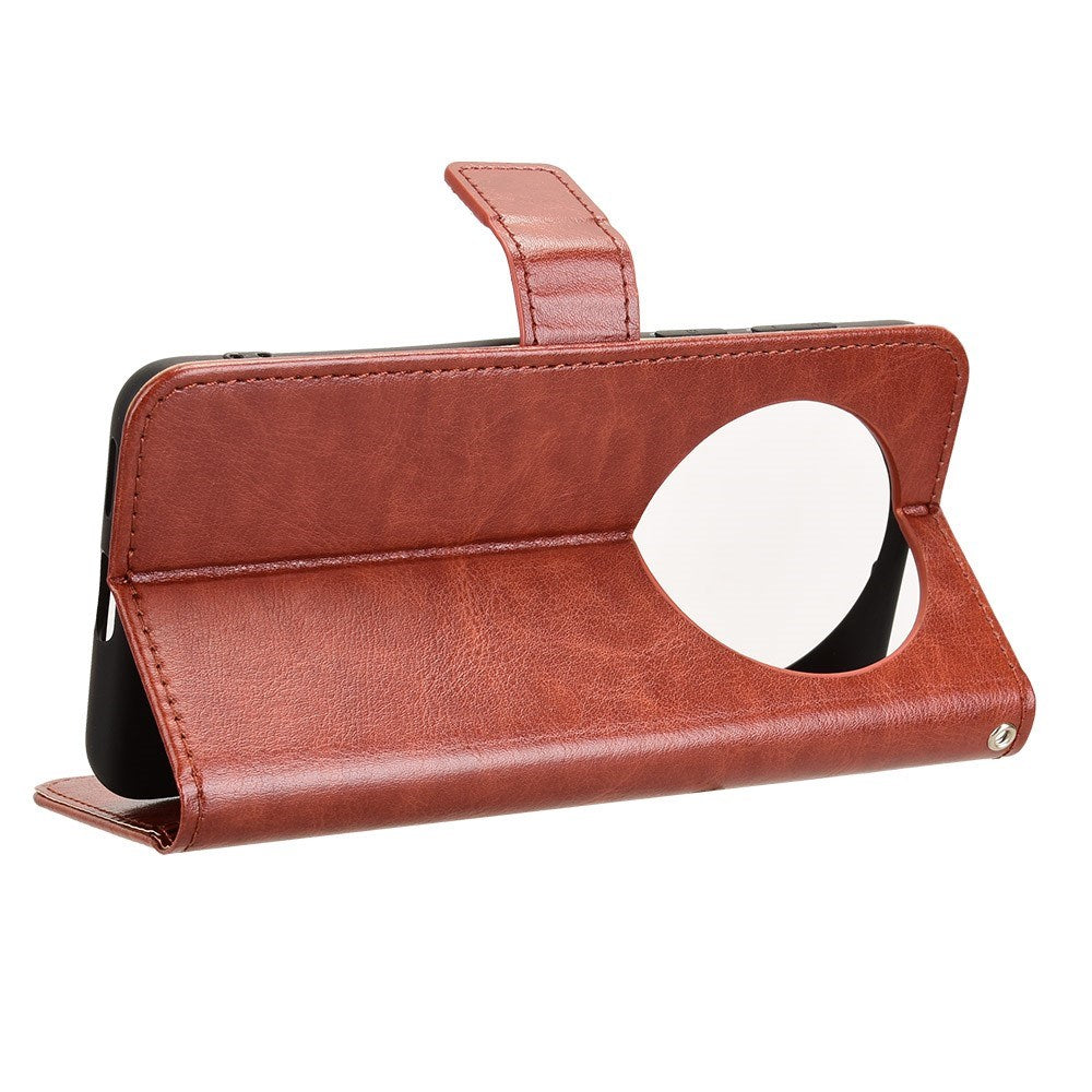 EIDERWOOD Huawei Mate 70 Pro+ / 70 Pro Kunstskinn Flip Deksel m. Strop - Brun