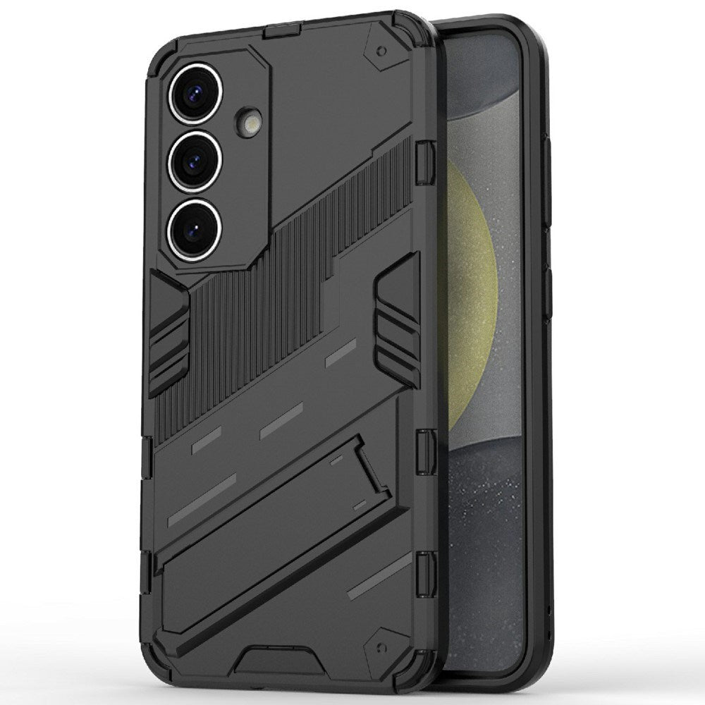 EIDERWOOD Samsung Galaxy A56 (5G) Hantverkarskydd med Inbyggt Ställ - Svart