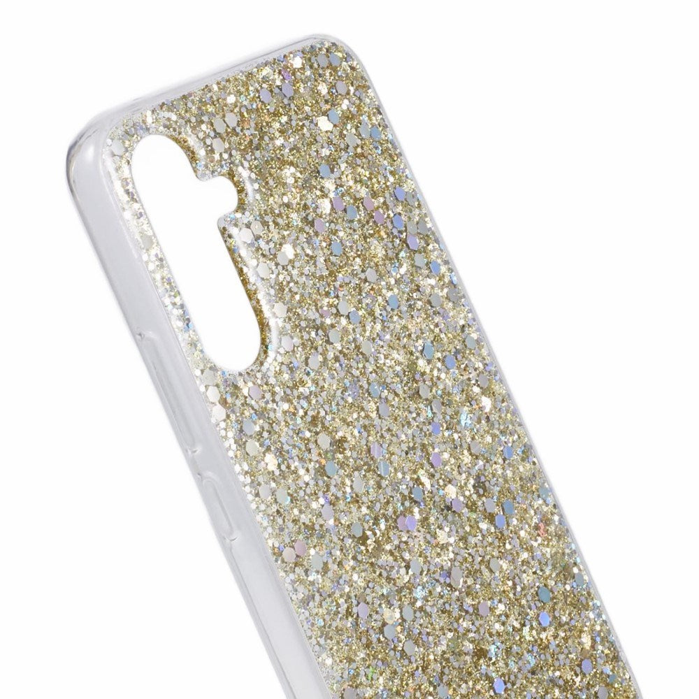 EIDERWOOD Samsung Galaxy A26 (5G) Fleksibelt Plast Deksel m. Glitter - Gull