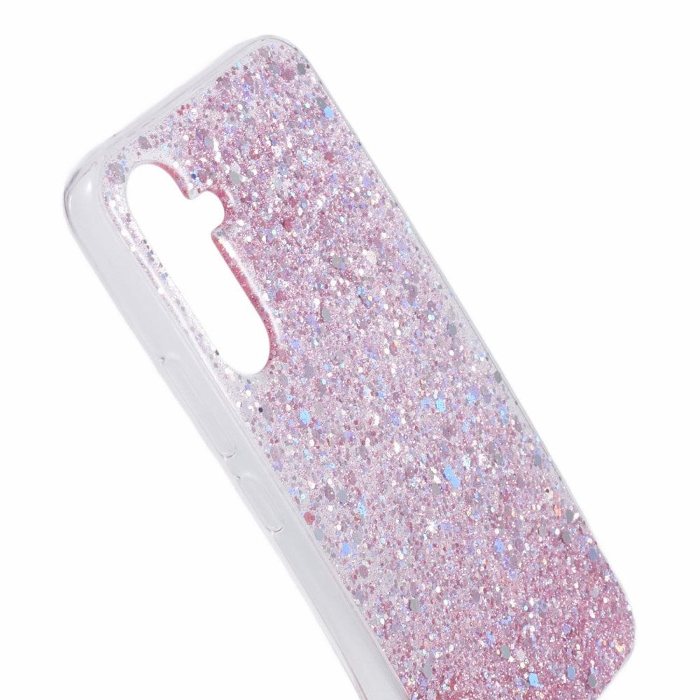 EIDERWOOD Samsung Galaxy A26 (5G) Fleksibelt Plast Deksel m. Glitter - Rosa