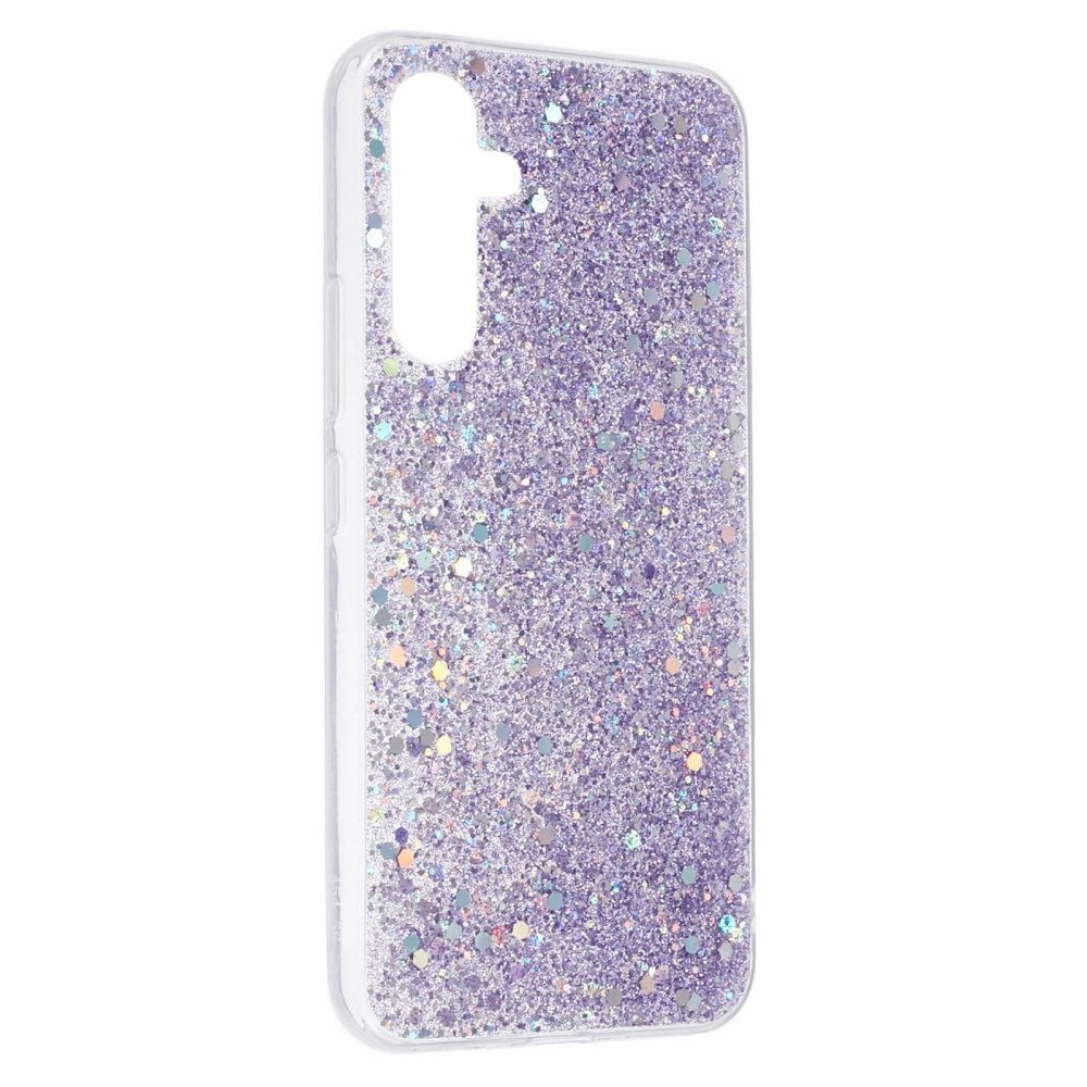 EIDERWOOD Samsung Galaxy A26 (5G) Fleksibelt Plast Deksel m. Glitter - Lilla